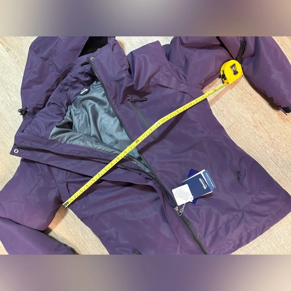 WANTDO WOMENS PURPLE WINDPROOF AND WEAR RESISTANT SKI JACKET SIZE L - Picture 7 of 10